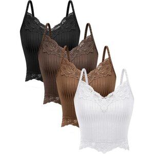 4 Pcs Lace Tank Tops